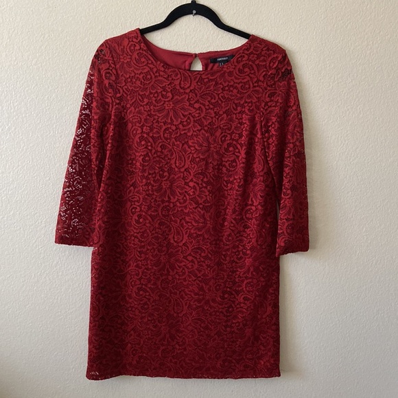 Forever 21 Lace Overlay Keyhole Back - Picture 1 of 7